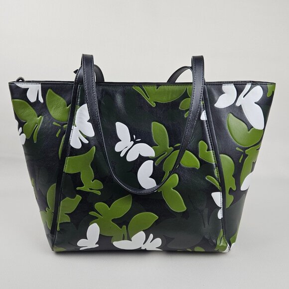 Michael Kors Whitney Large Butterfly Camo Tote & Adele Smartphone Wallet - Picture 4 of 16